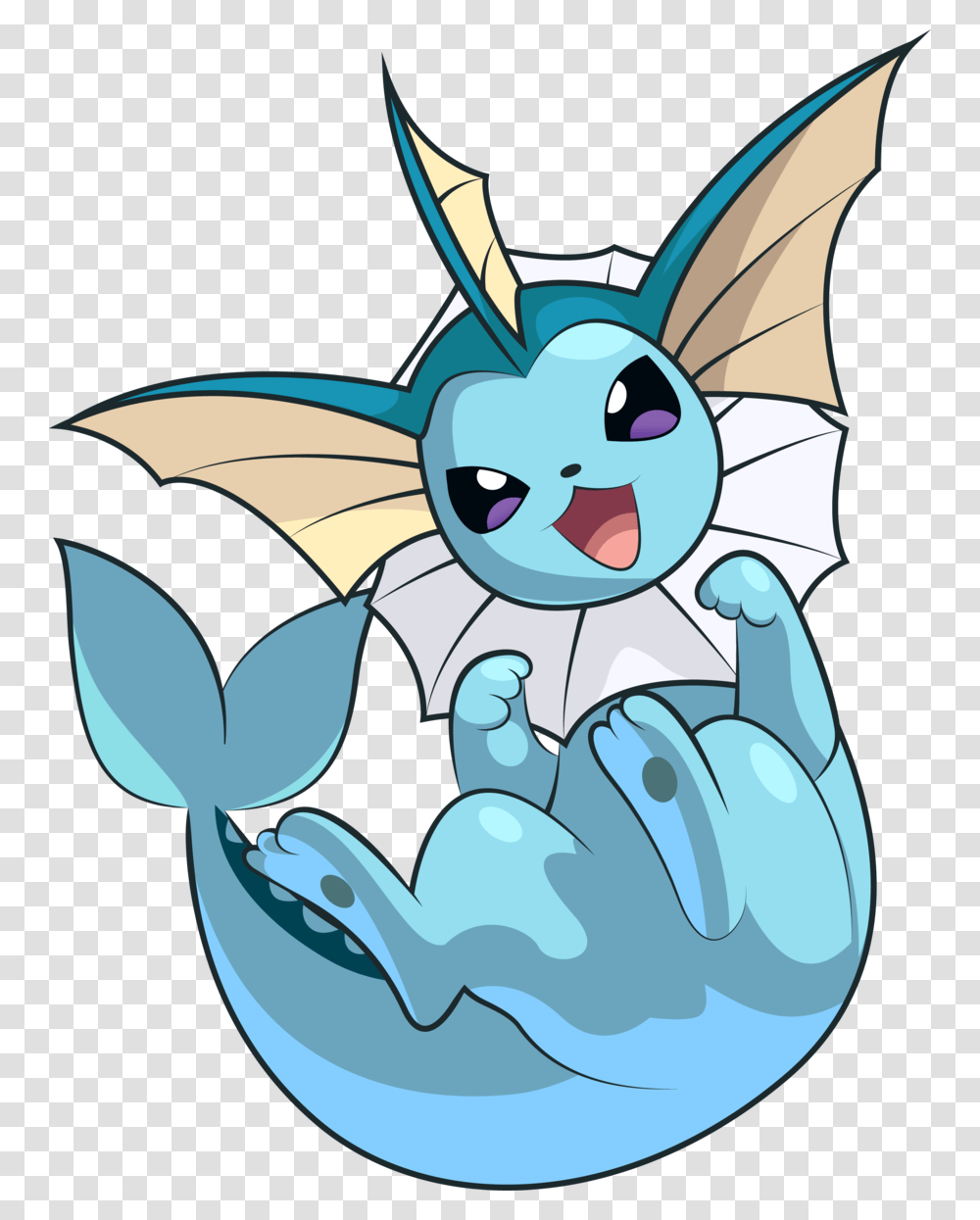 Vaporeon Pokemon, Animal, Wildlife, Mammal Transparent Png