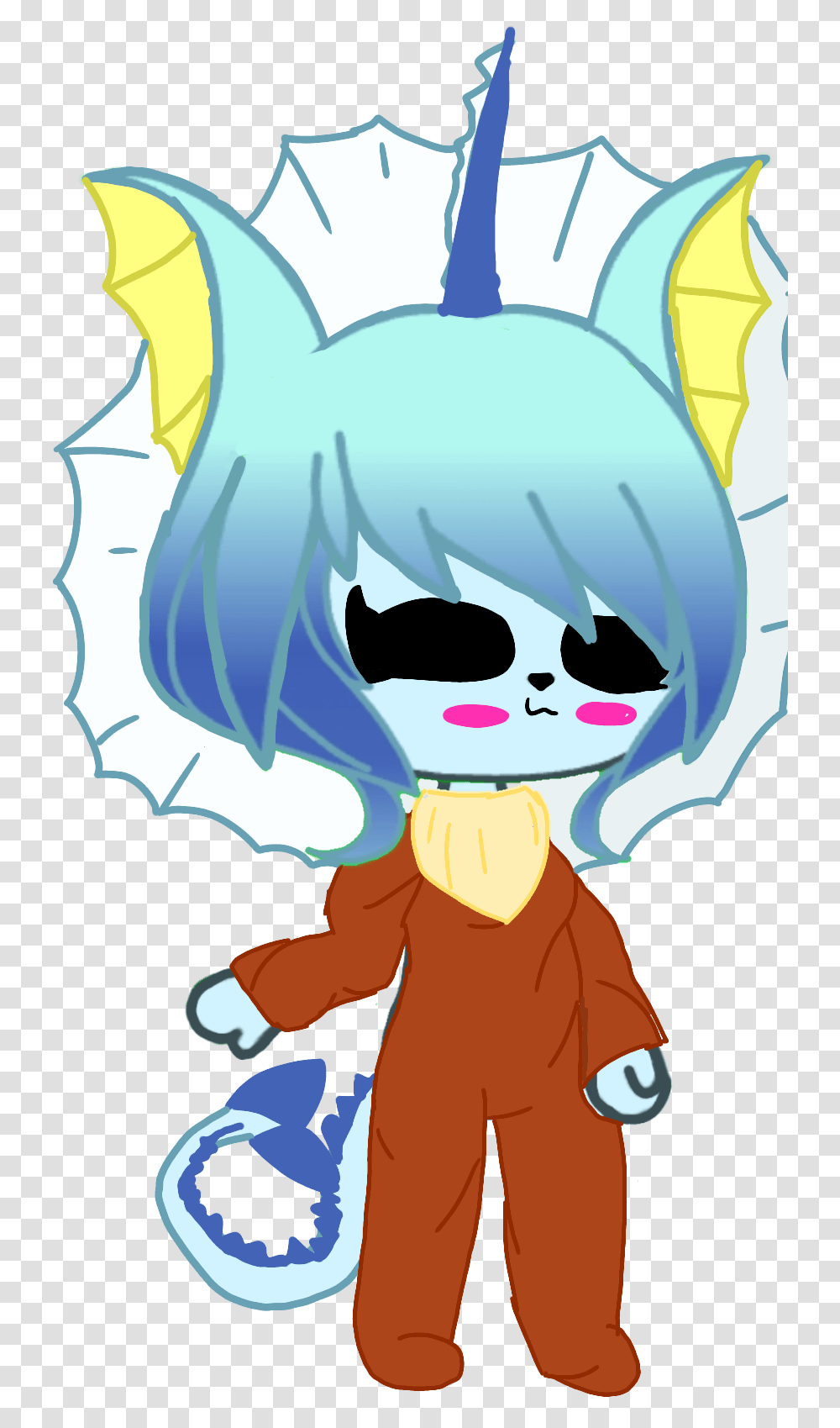 Vaporeon Pokemon Edit Lol I Just Fictional Character, Clothing, Person, Outdoors, Costume Transparent Png