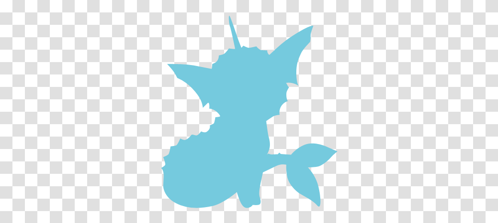 Vaporeon Silhouette Of A Pokemon, Mammal, Animal, Person, Human Transparent Png