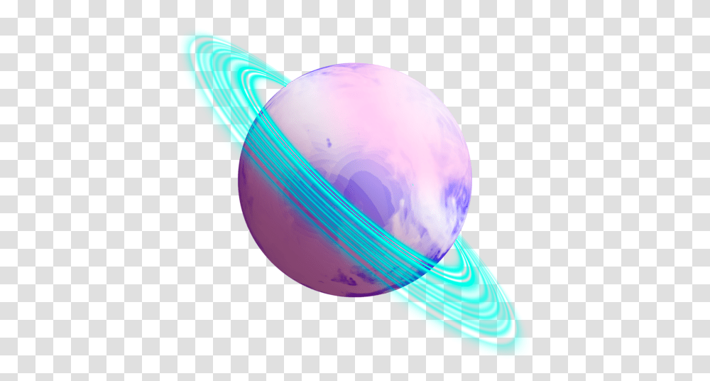 Vaporwave Aesthetic Blue Purple Planet Tumb, Astronomy, Outer Space, Universe, Balloon Transparent Png