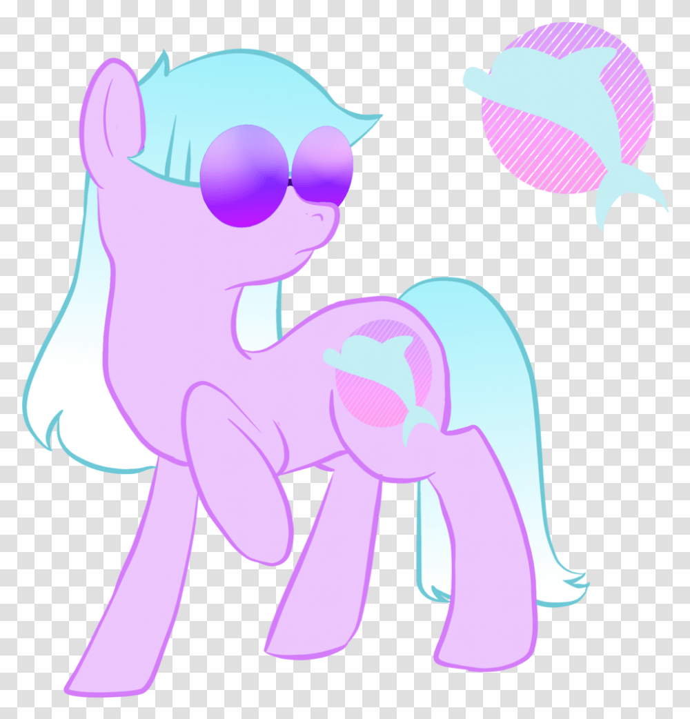 Vaporwave Clipart Simple Vaporwave Pony, Purple, Animal, Cupid Transparent Png