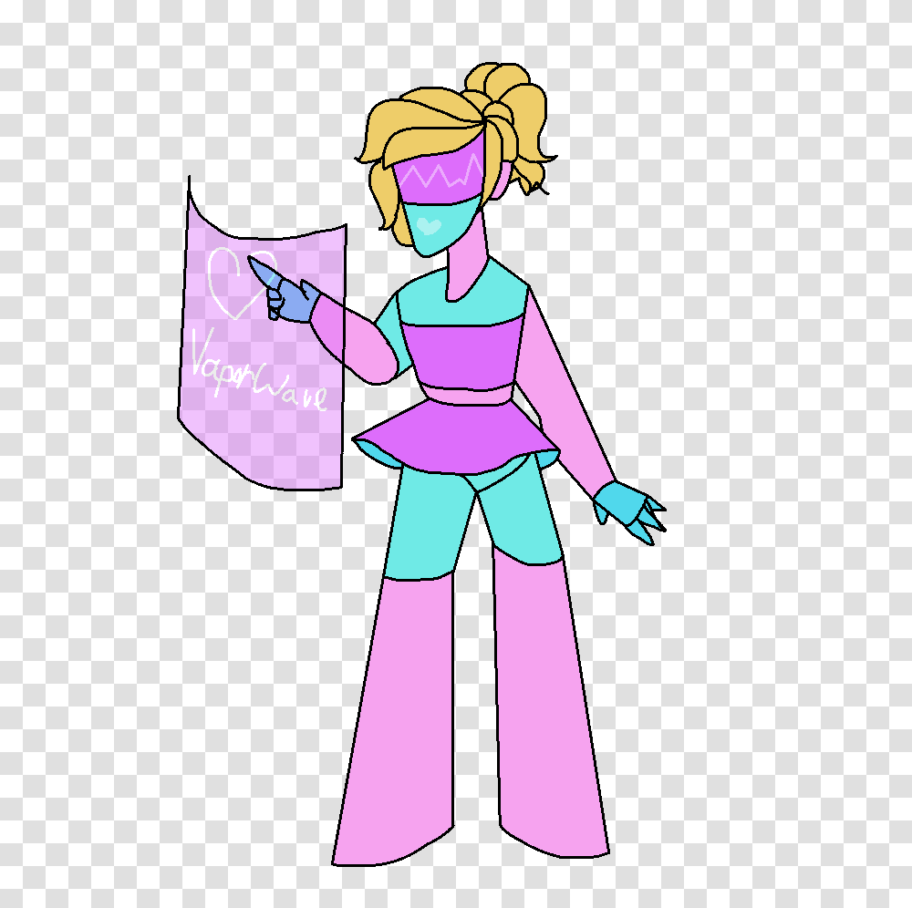 Vaporwave Darling, Person, Costume Transparent Png