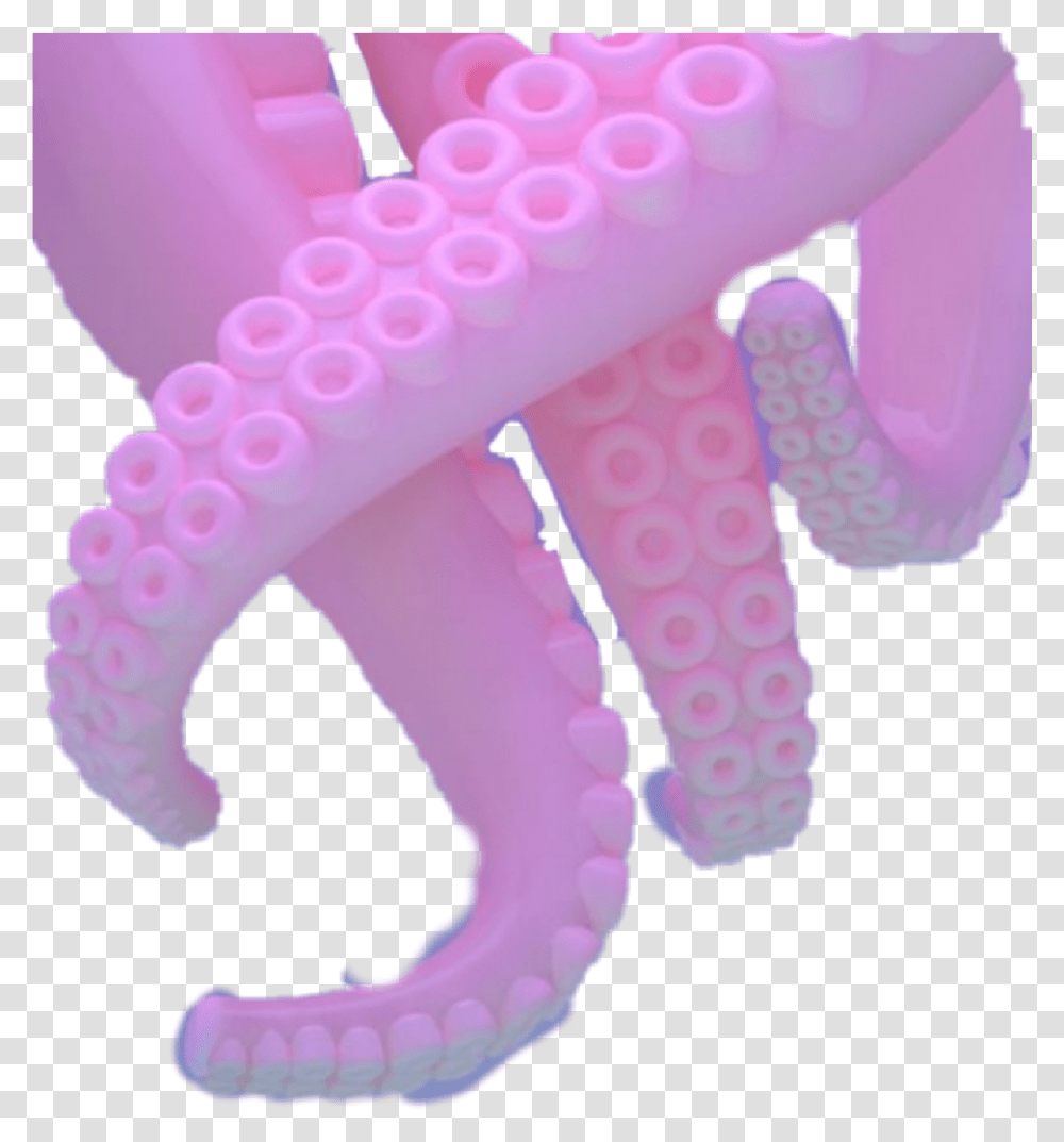 Vaporwave Octopus Aesthetic Vaporwaveaesthetic Animal Figure, Sea Life, Invertebrate, Sea Anemone Transparent Png