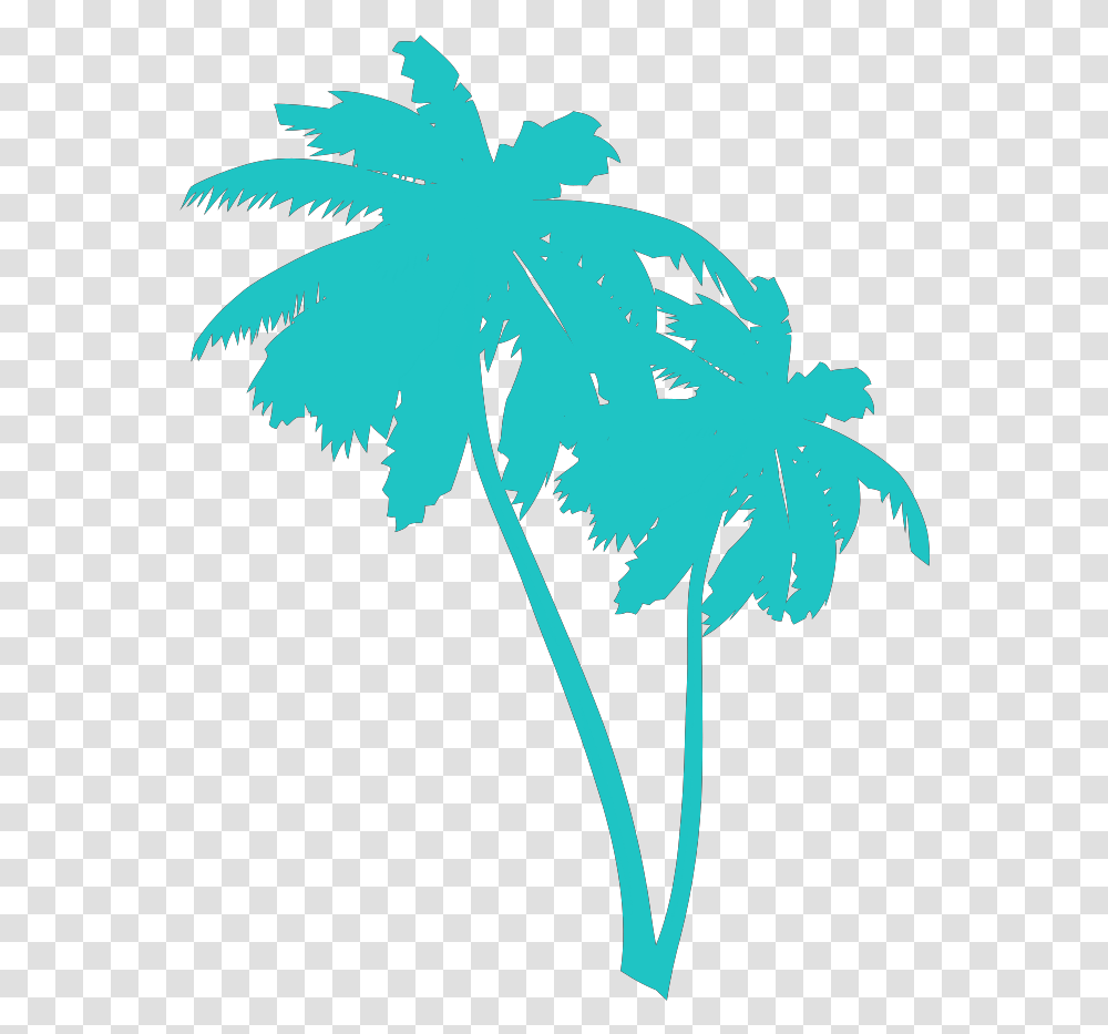 Vaporwave Palm Tree, Leaf, Plant, Light Transparent Png