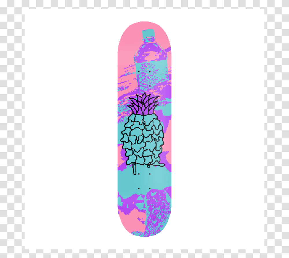 Vaporwave Pineapple, Bottle, Skateboard, Sport, Sports Transparent Png