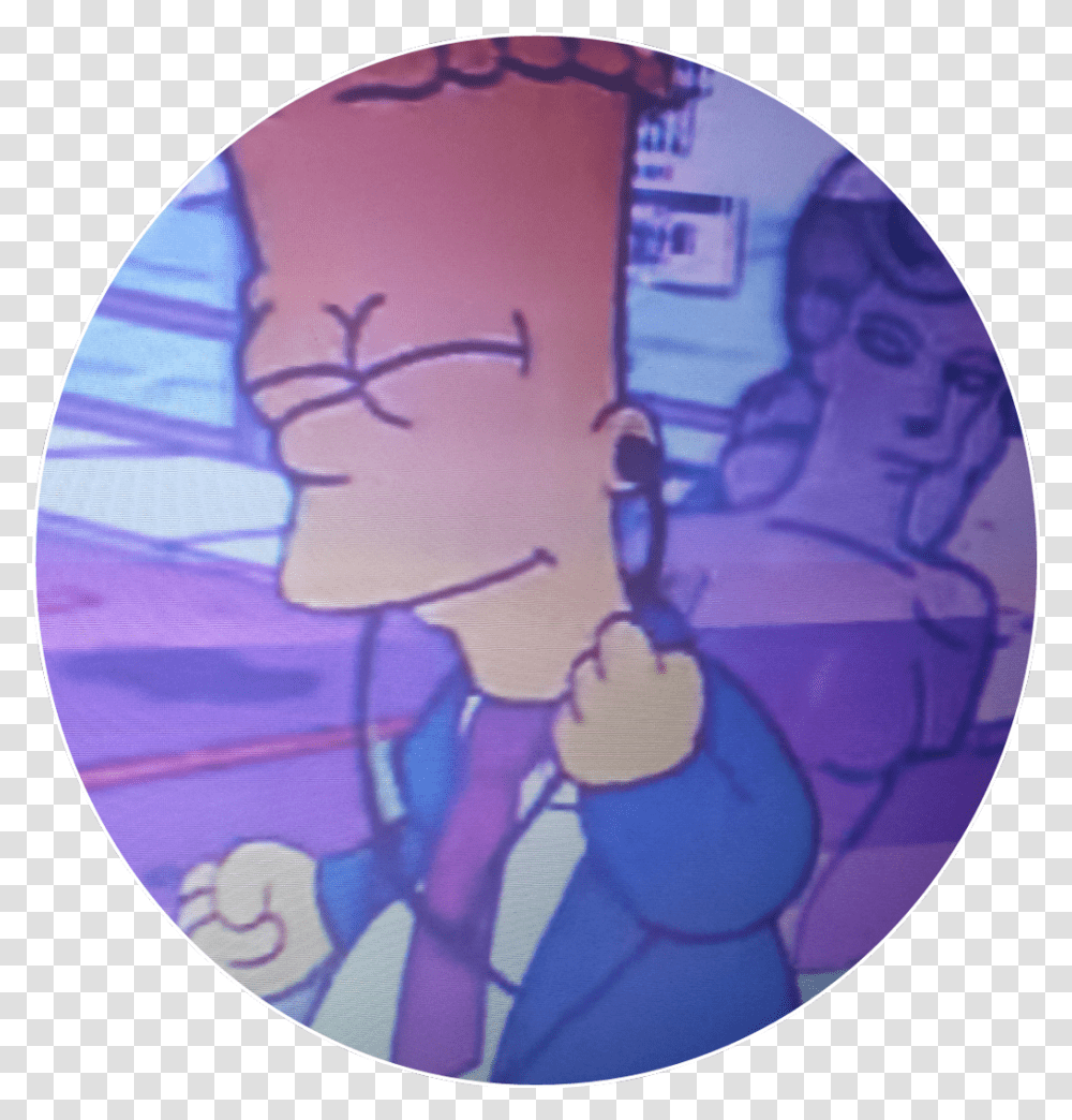 Vaporwave Purple Bart Bartsimpson Simpsons Aesthetic Profile Picture Discord, Sphere, Person, Human Transparent Png