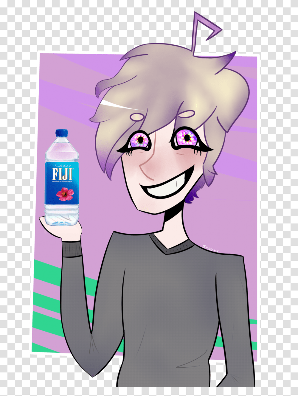 Vaporwave Sensei, Person, Bottle Transparent Png