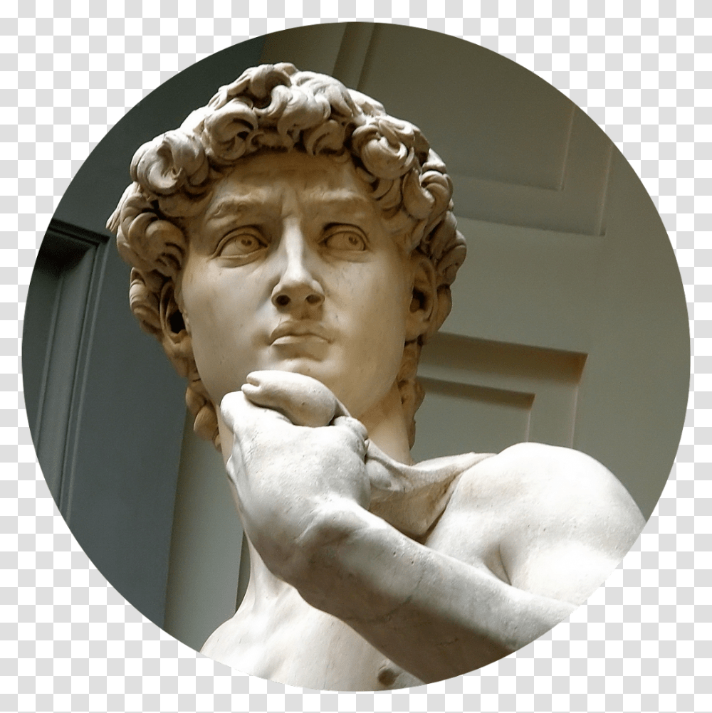 Vaporwave Statue Accademia Di Belle Arti Firenze David Statue, Sculpture, Person, Human, Head Transparent Png
