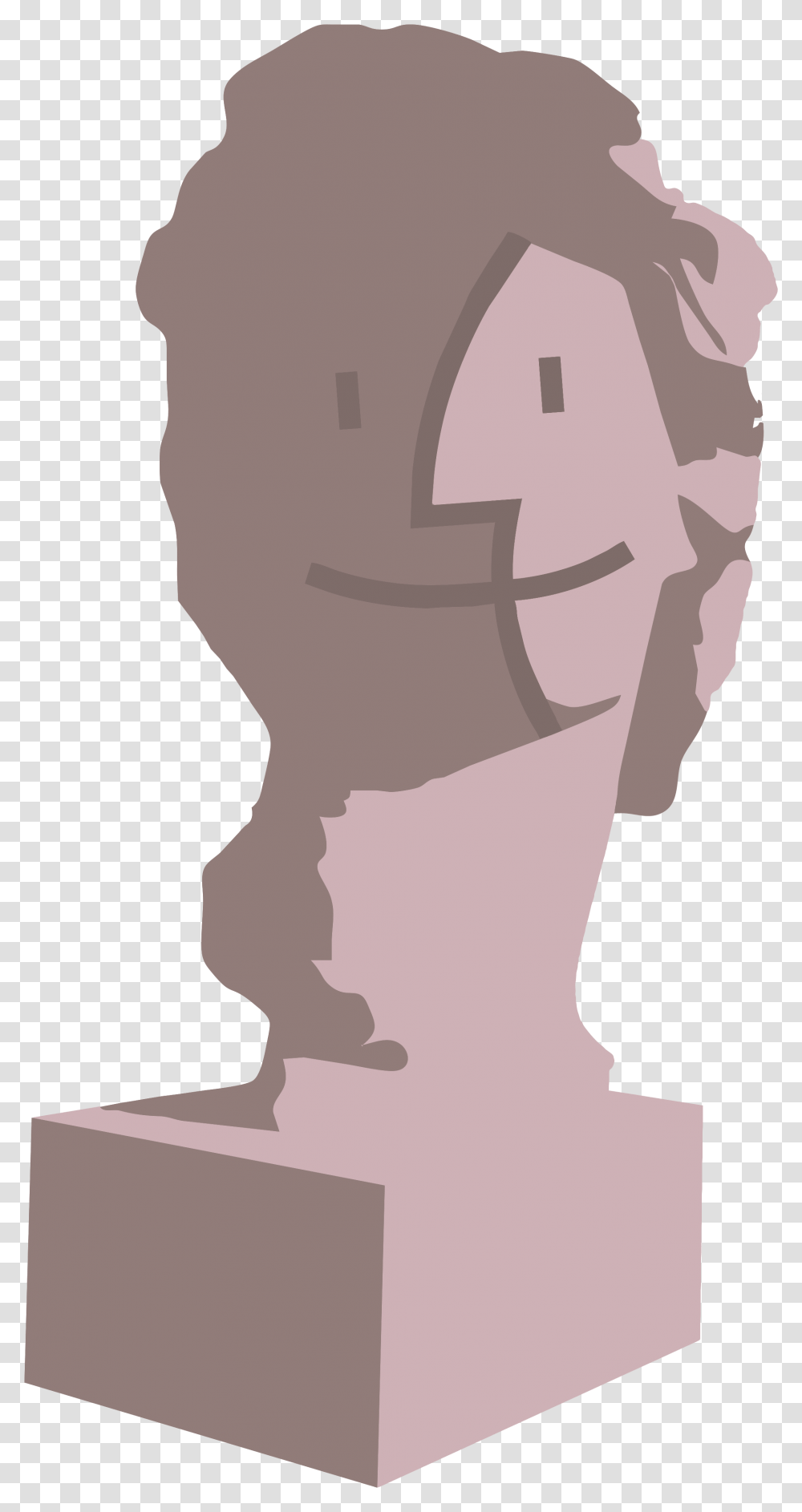 Vaporwave Statue, Head, Neck, Person, Human Transparent Png