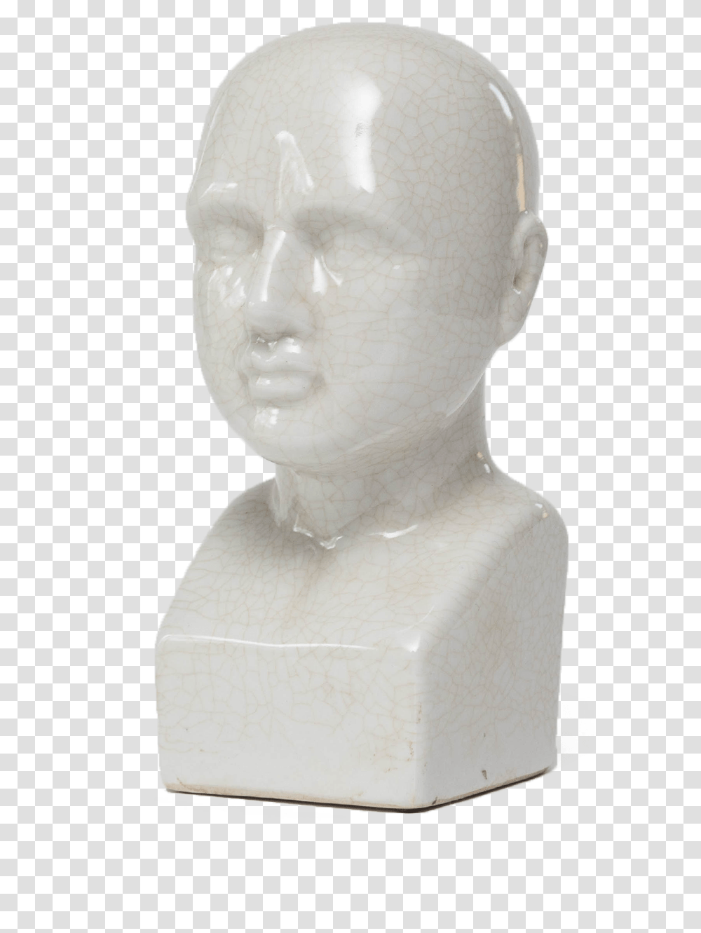 Vaporwave Statue Sculpture Head Artifact, Figurine, Porcelain, Pottery Transparent Png