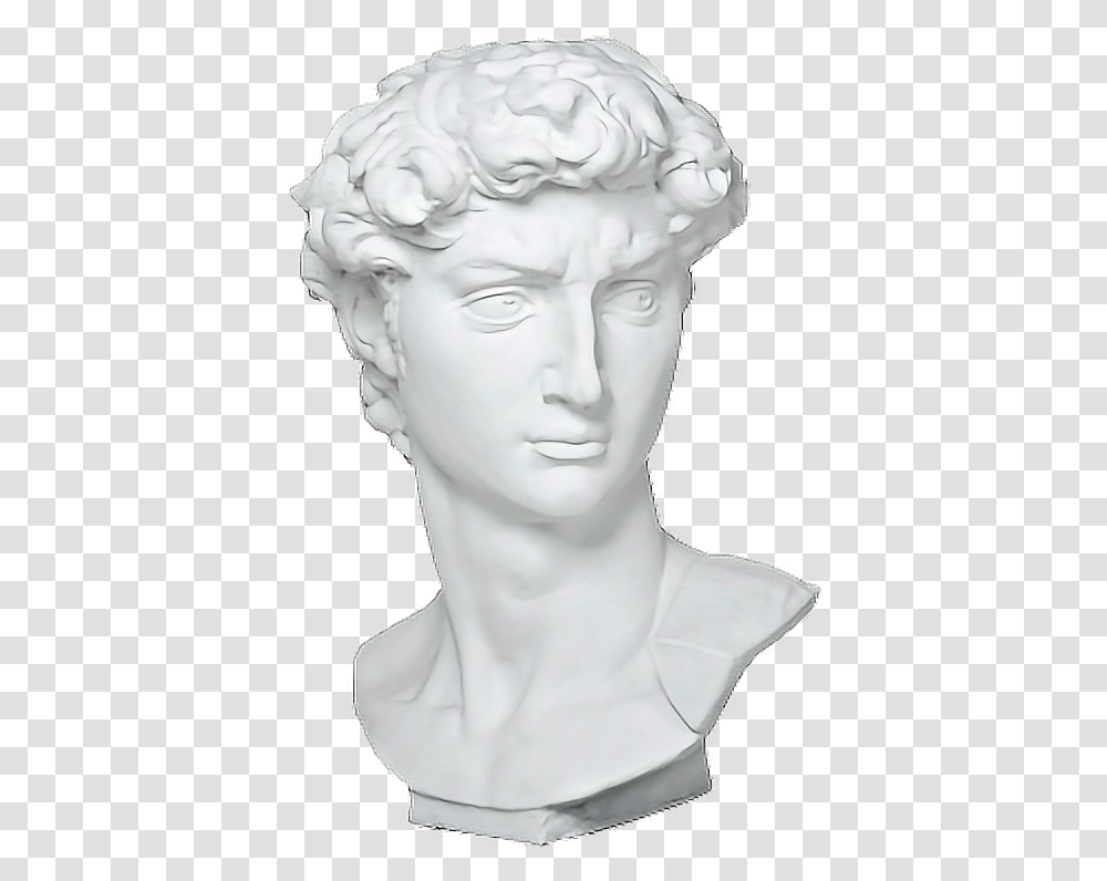 Vaporwave Statue Vaporwave Head Statue, Sculpture, Person, Human Transparent Png