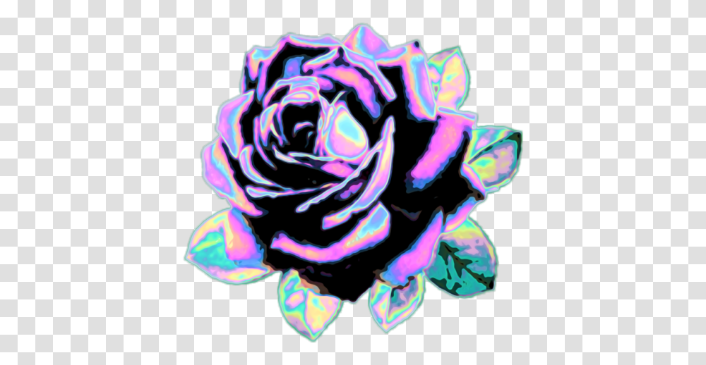 Vaporwave Vaporwave Flower, Graphics, Art, Rose, Plant Transparent Png