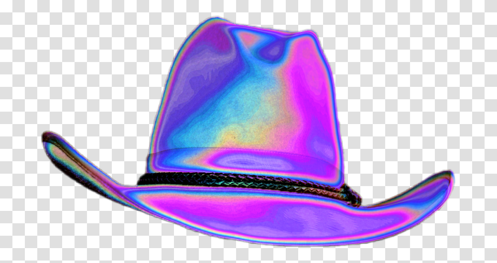 Vaporwave Vector Holographic Clipart Cowboy Hat, Apparel, Sombrero, Sunglasses Transparent Png