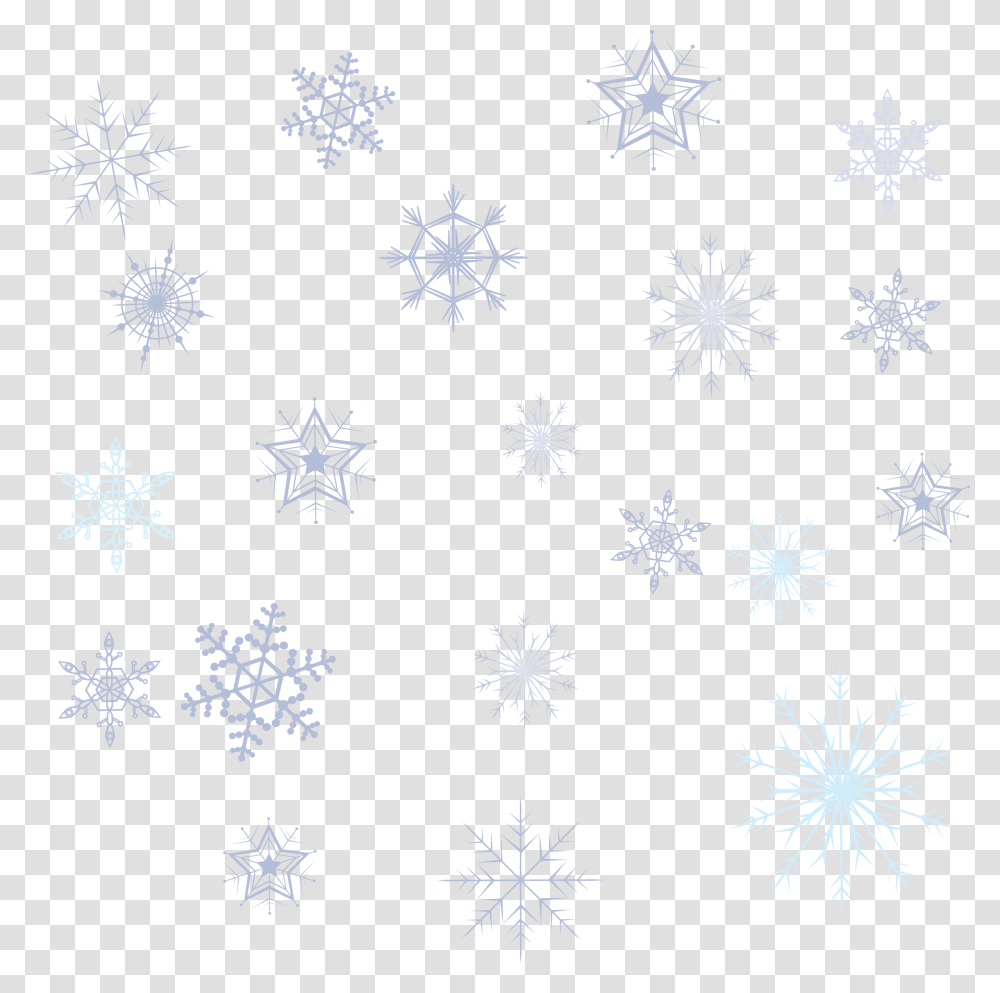 Variety Snowflake Collection Download Snowflake Pattern, Outdoors, Nature, Utility Pole, Ice Transparent Png
