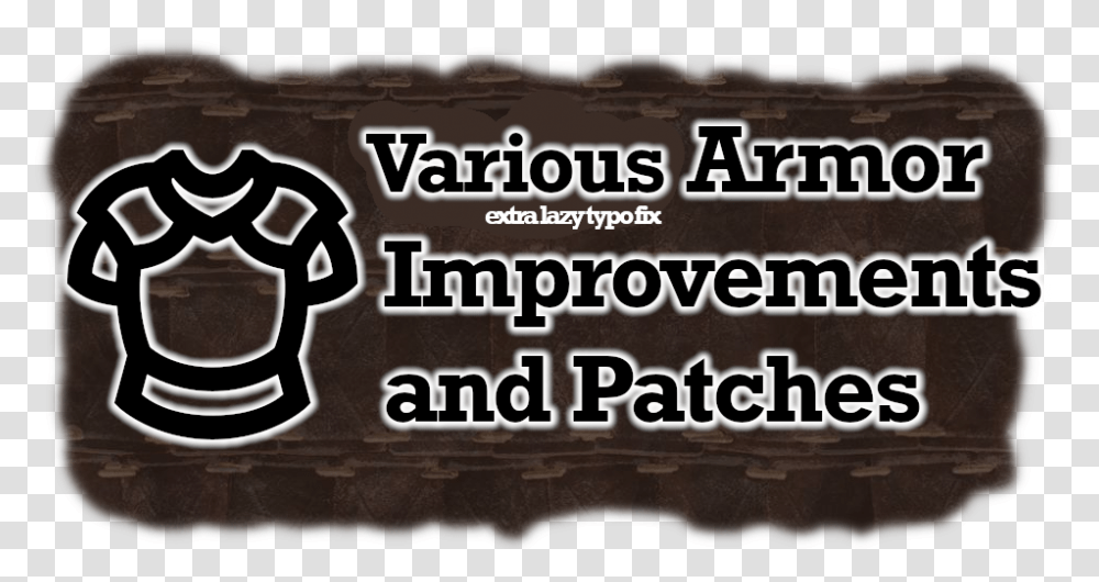 Various Armor Improvements And Patches Facebook, Text, Word, Outdoors, Plant Transparent Png