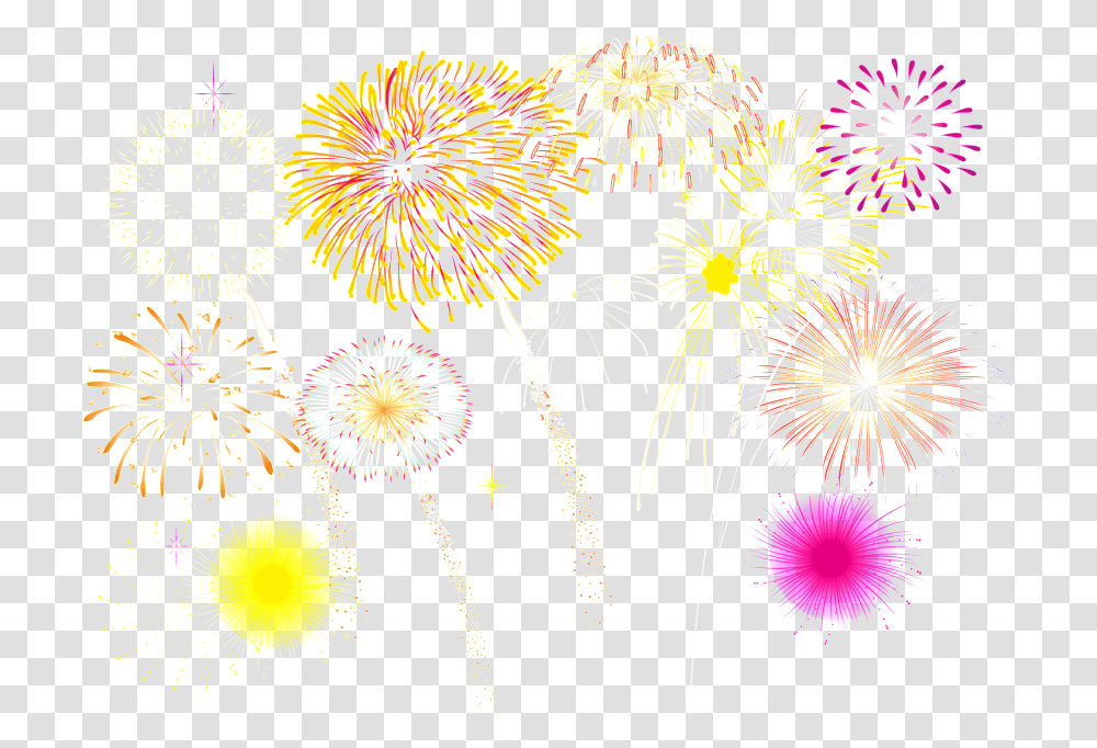 Various Colored Fireworks Decoratives In Fireworks Psd Free Download, Nature, Outdoors, Night, Flower Transparent Png