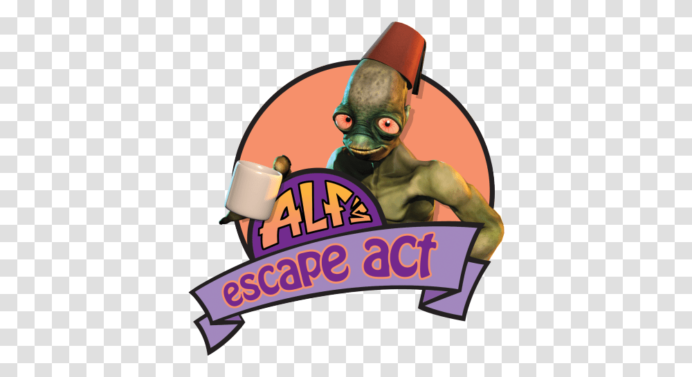 Various Documents Posted Oddworld Alfs Escape Logo, Person, Human, Poster, Advertisement Transparent Png