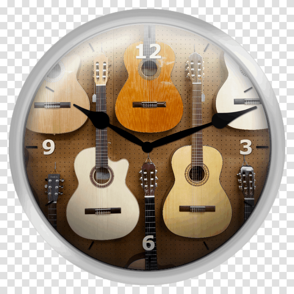 Various Guitars Hanging From Wall Acoustic Guitar, Leisure Activities, Musical Instrument, Mandolin, Banjo Transparent Png