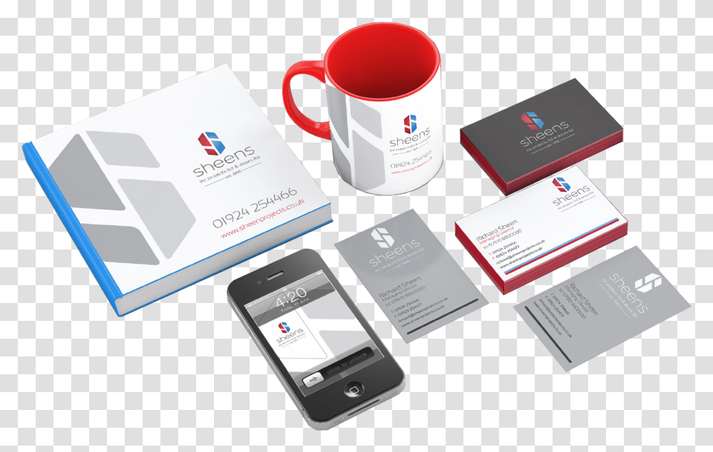 Various Sheens Stationary Branding Created By Thumbprint, Mobile Phone, Electronics, Cell Phone Transparent Png