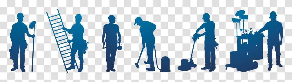 Various Types Of Workers, Person, Silhouette, People, Sport Transparent Png