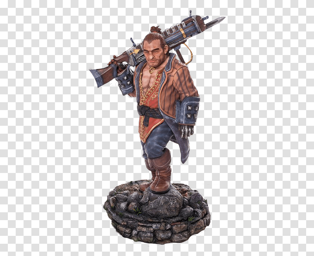 Varric 14 Scale Statue By Gaming Heads Gaming Heads, Person, Human, Costume, Weapon Transparent Png