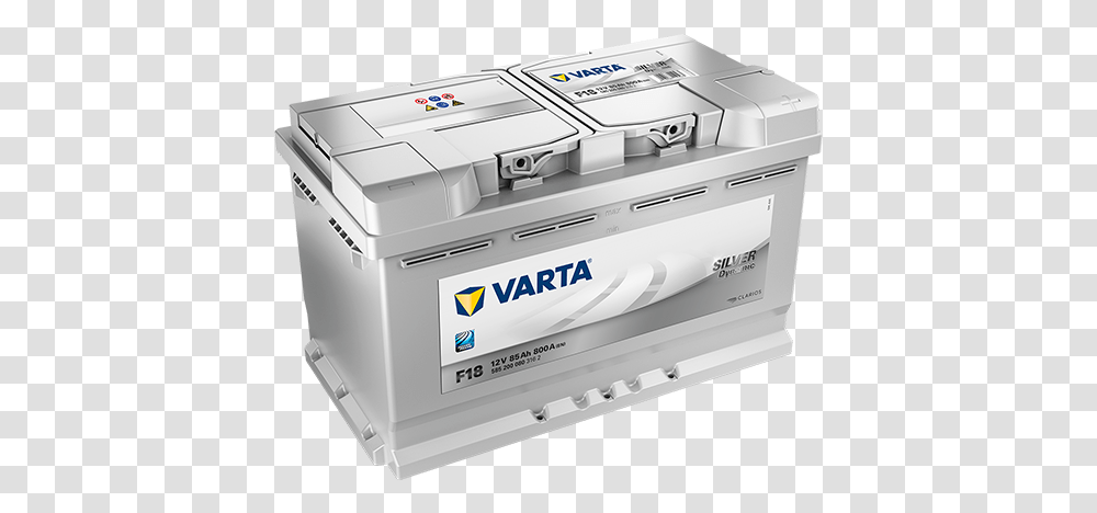 Varta Battery F18 Silver Dynamic 585 200 080 Varta F18 Car Battery, Machine, Printer, Cooktop, Indoors Transparent Png