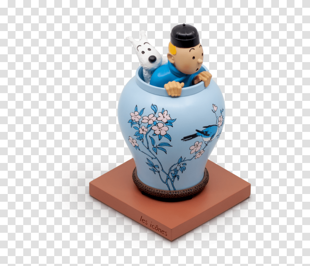 Vase From The Blue Lotus Icon Series Artifact, Porcelain, Pottery, Birthday Cake, Dessert Transparent Png