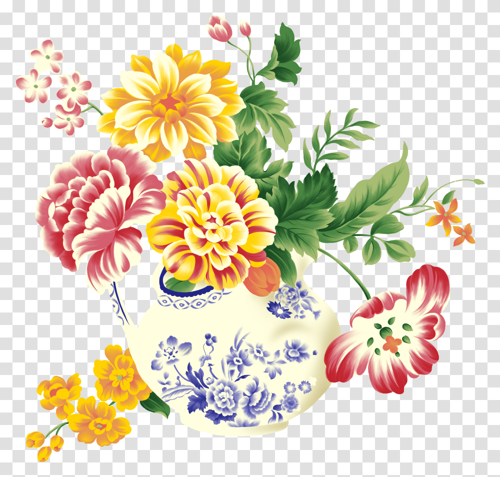 Vase, Floral Design, Pattern Transparent Png