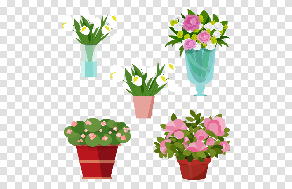 Vase Vector Plant Flower In Vase Clipart, Glass, Goblet, Petal Transparent Png
