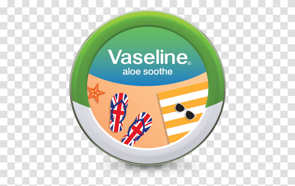 Vaseline Aloe Soothe Summer Edition 20mg Beach, Label, Hand, Logo Transparent Png