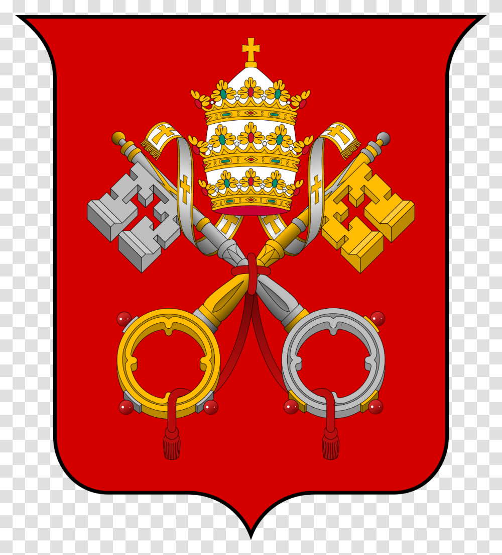Vatican City Coat Of Arms, Emblem, Logo, Trademark Transparent Png