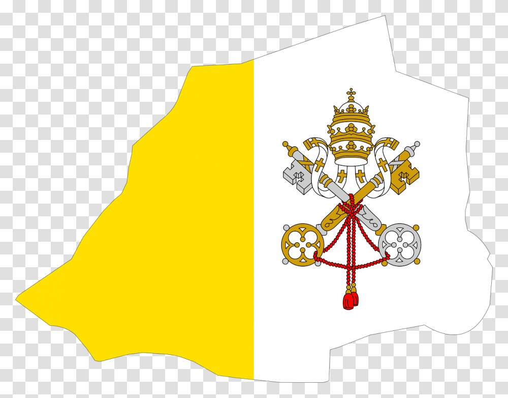 Vatican City Flag Country, Logo, Trademark, Quilt Transparent Png