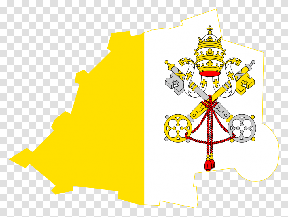 Vatican City Flag Map, Architecture, Building Transparent Png