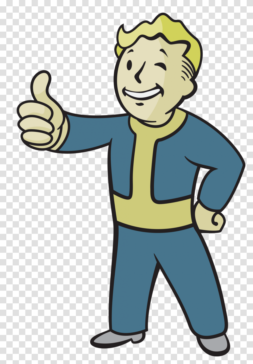 Vault Boy From Fallout Video Game Iconography, Thumbs Up, Finger, Hand Transparent Png