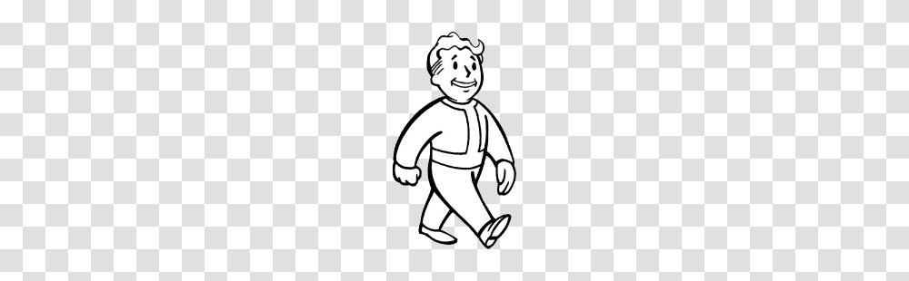 Vault Boy, Performer, Stencil, Drawing Transparent Png