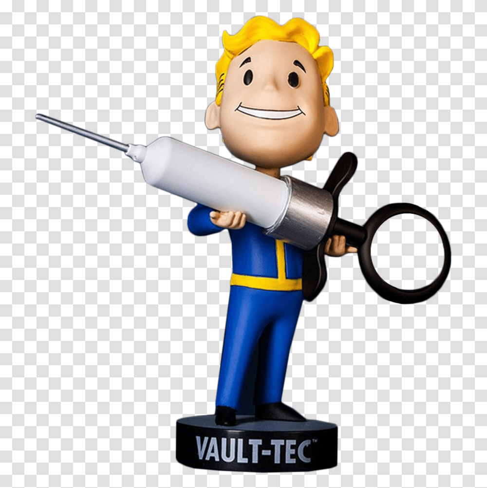 Vault Tec Bobblehead Medicine, Toy, Figurine, Water Gun Transparent Png