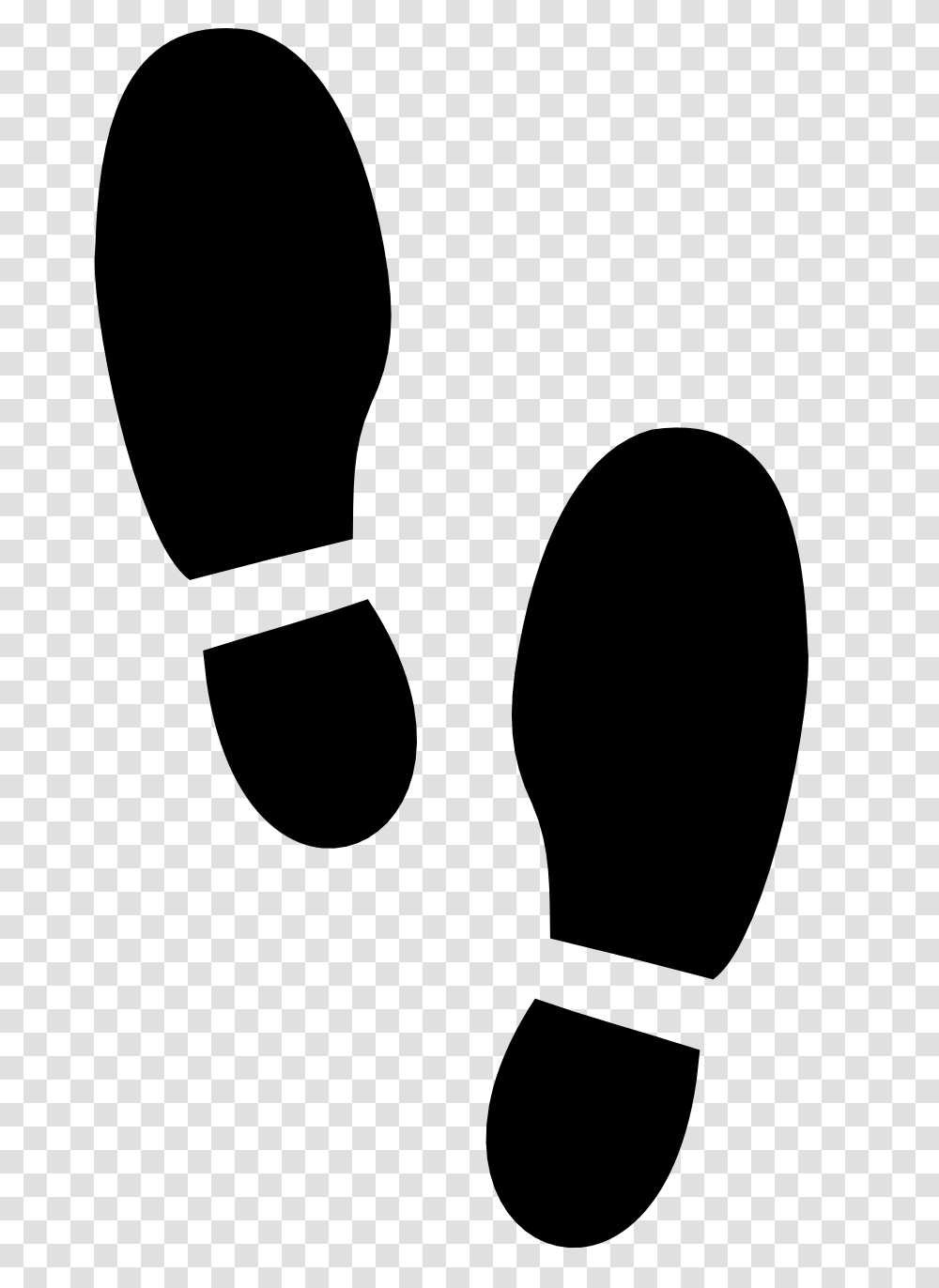 Vbs Clip Art Shoes, Stencil, Footprint Transparent Png