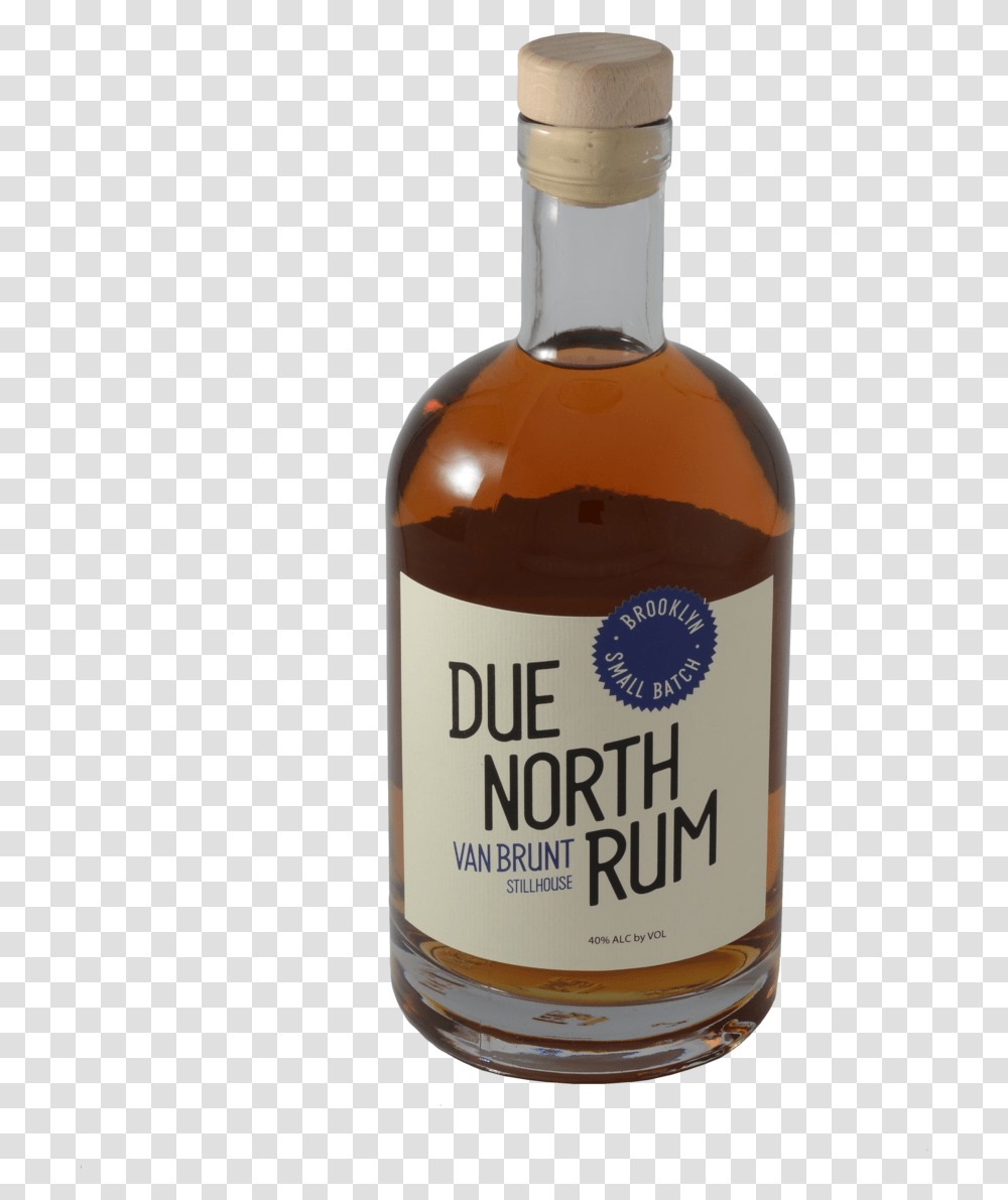 Vbs Due North Rum Is An Amber Rum Distilled From Organic Glass Bottle, Liquor, Alcohol, Beverage, Drink Transparent Png