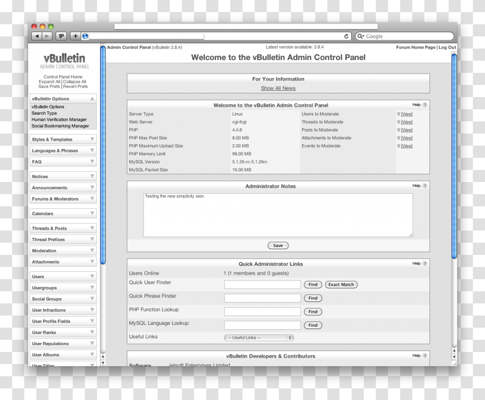 Vbulletin 4 Admin Cp, File, Page, Menu Transparent Png