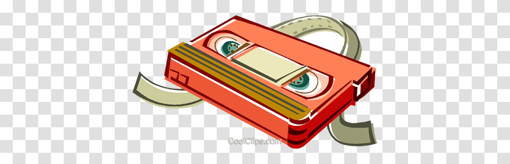 Vcr Tape Royalty Free Vector Clip Art Illustration, Cassette Transparent Png