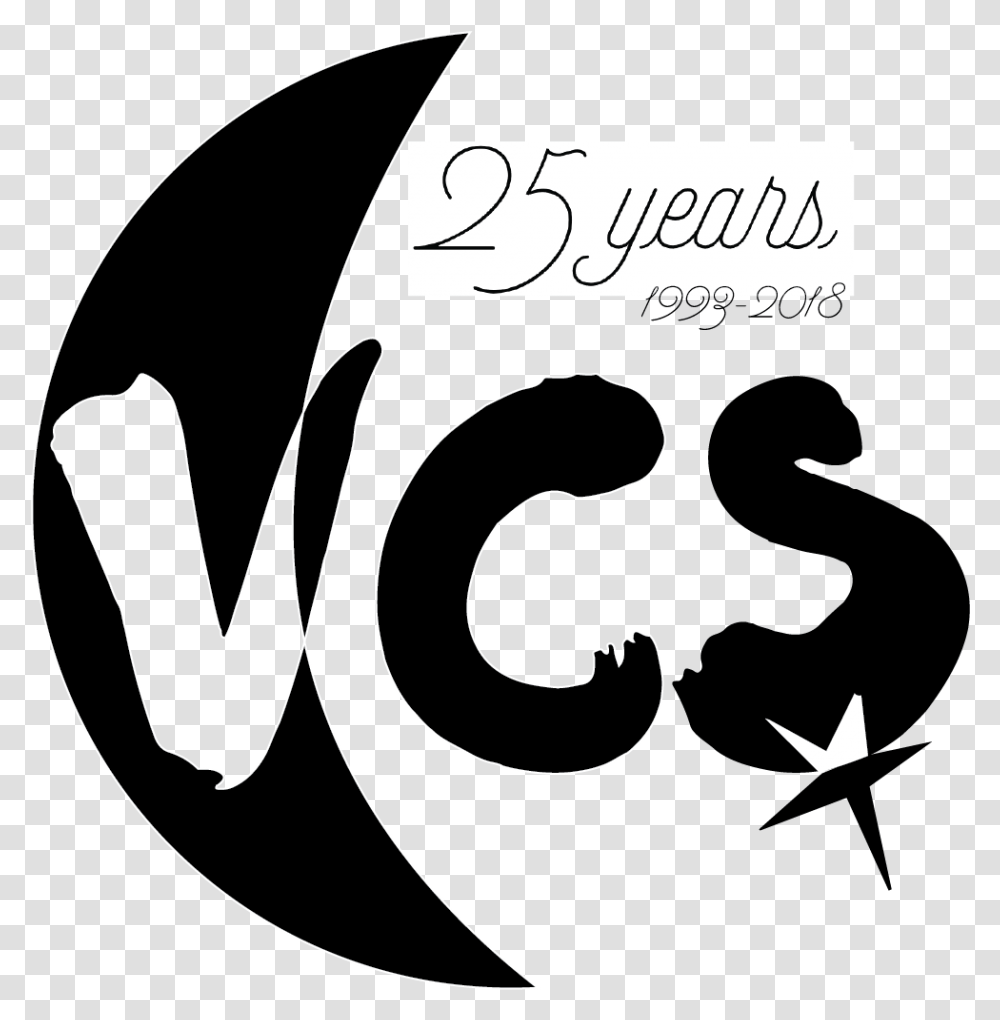 Vcs 25th Anniversary Logo Logo Vcs, Text, Handwriting, Calligraphy, Label Transparent Png