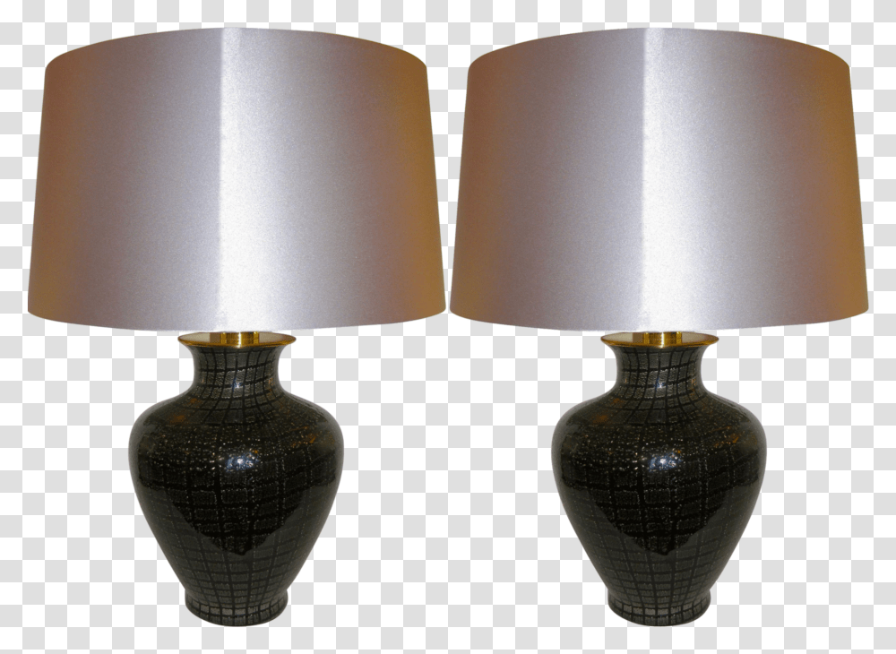 Veart 1960s Pair Of Black Glass Lamps With Speckles Lamp, Table Lamp, Lampshade Transparent Png