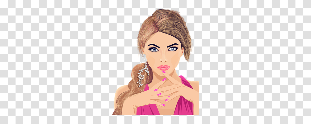 Vector Person, Face, Female, Portrait Transparent Png