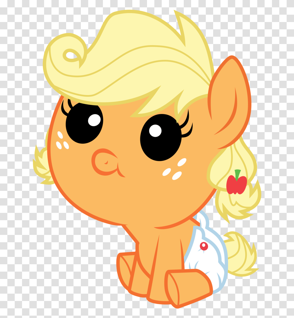 Vector Baby Applejack By Kyss Cute Baby My Little Pony, Outdoors, Nature Transparent Png