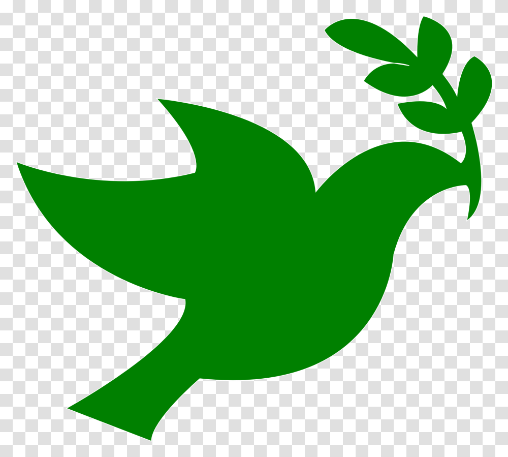 Vector Bird Dove Peace Dove Green, Leaf, Plant, Axe, Tool Transparent Png