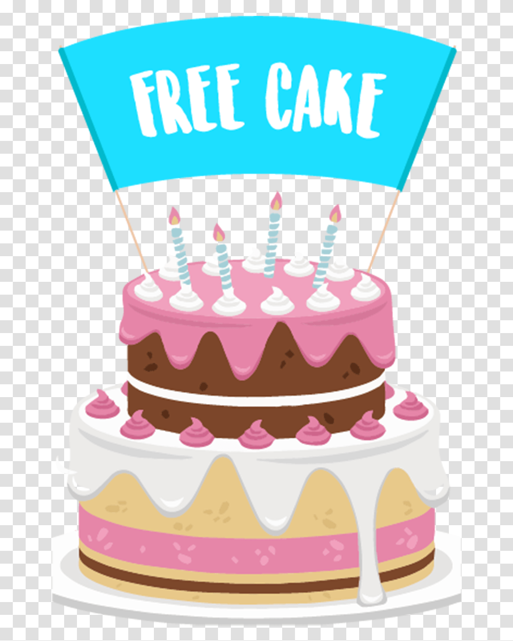 Vector Birthday Cake Download Birthday Cake Vector, Dessert, Food, Icing, Cream Transparent Png