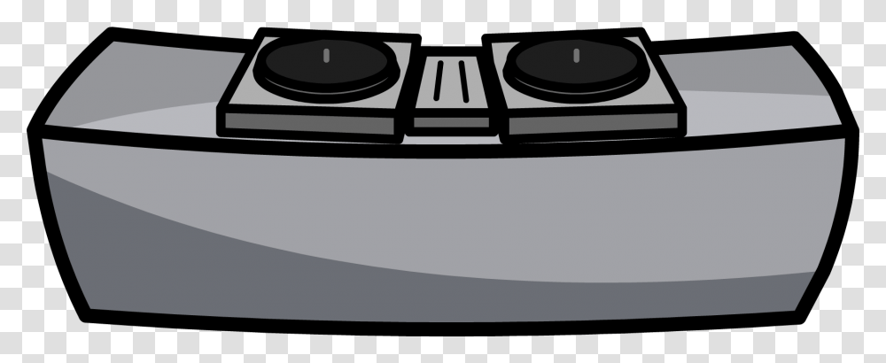 Vector Black And White Boombox Clipart Clip Art Dj Table Clip Art, Oven, Appliance, Stove, Cooktop Transparent Png