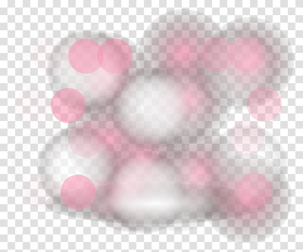Vector Black And White Library Bokeh Pink Circle, Balloon, Hand, Flare, Light Transparent Png