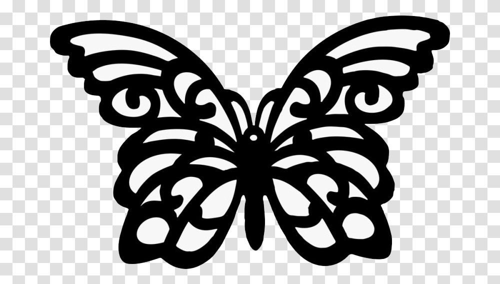 Vector Black Butterfly Image Vector Butterfly Silhouette, Stencil, Label, Spider Transparent Png