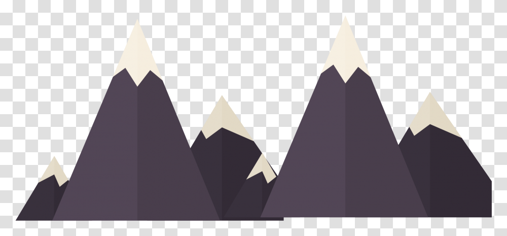 Vector Black Creative Snow Mountain Download, Triangle Transparent Png